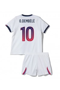 Paris Saint-Germain Ousmane Dembele #10 Jalkapallovaatteet Lasten Vieraspeliasu 2026-27 Lyhythihainen (+ Lyhyet housut)